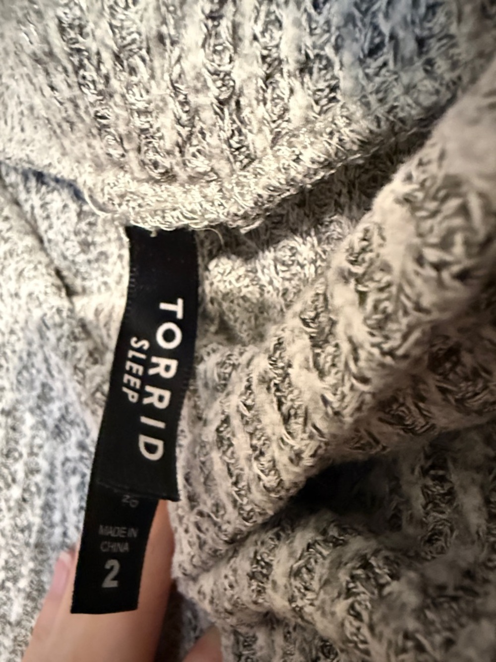 torrid Light Gray Ribbed 3-Piece Lounge Set - Picture 5 of 7